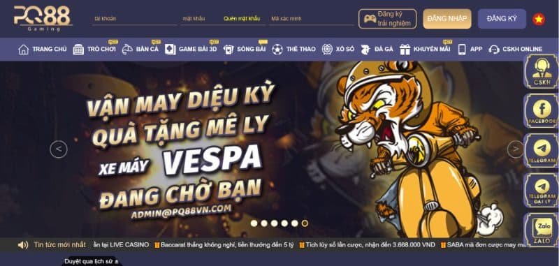 PQ88 33 Tỷ lệ trả thưởng PQ88 cao